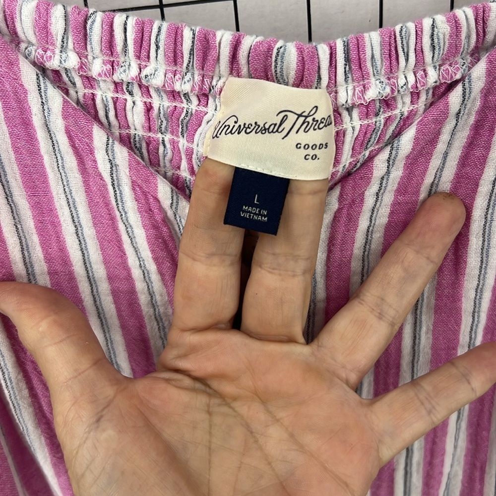 Universal Thread Sleeveless Button-Front Tiered S… - image 4